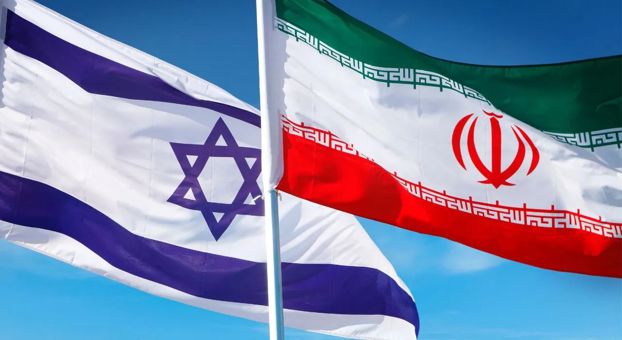 Banderas de Israel e Irán