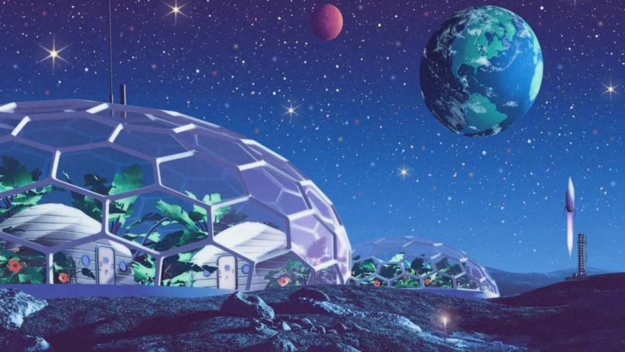 Base de la Nasa en la Luna.