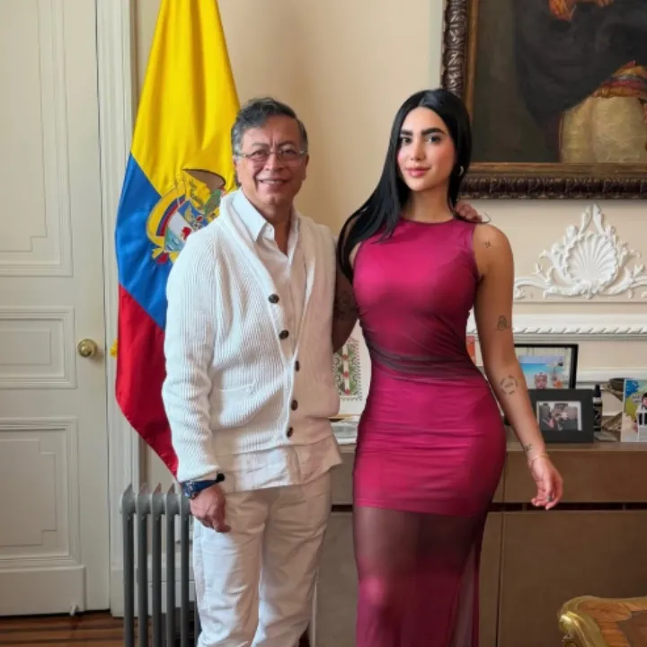 Gabriela Muñoz y Gustavo Petro