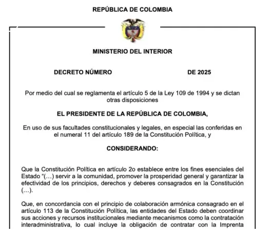 Borrador contratación imprenta nacional
