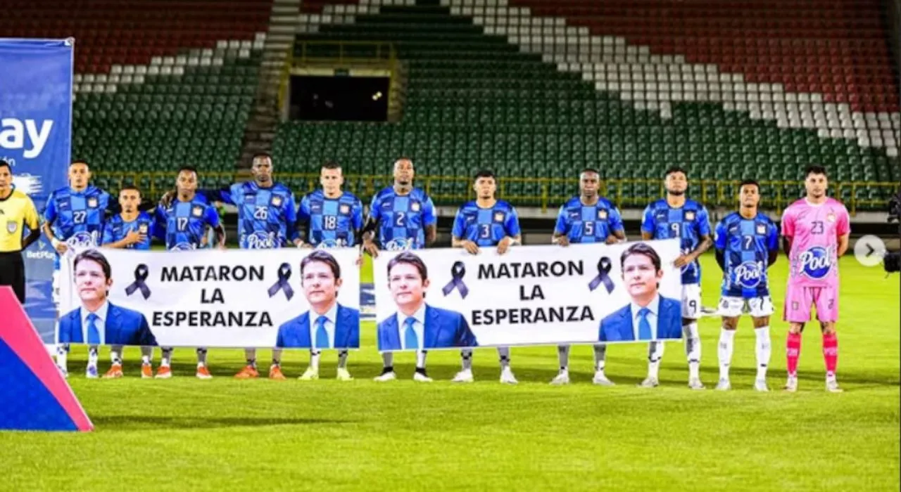 Boyacá Chicó le rinde homenaje a Miguel Uribe.