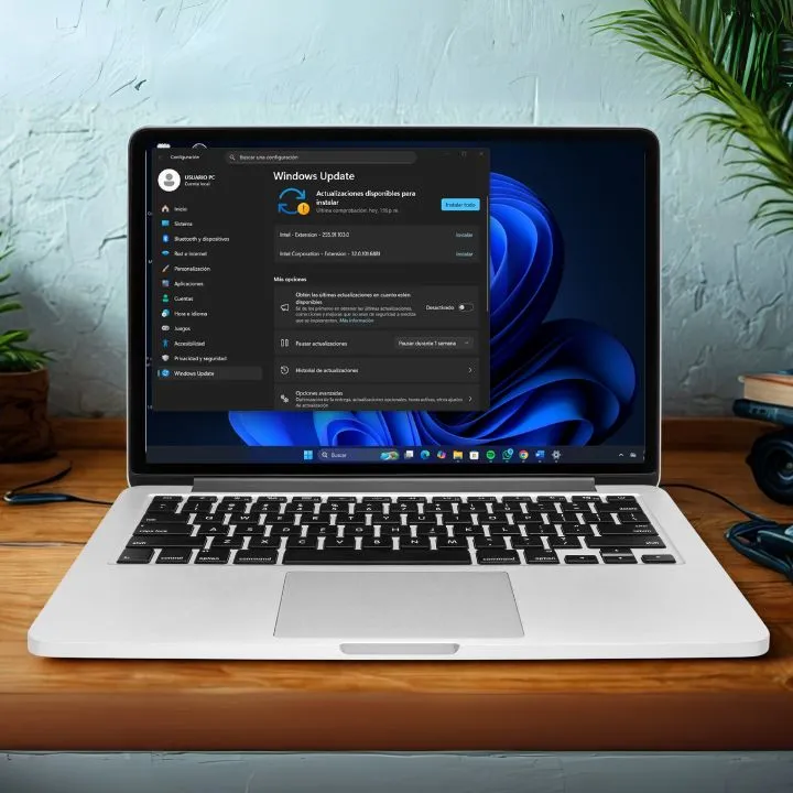 Computador portátil Windows update
