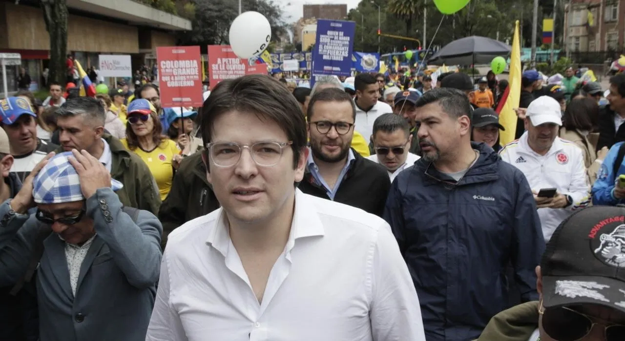 Miguel Uribe, previo al atentado contra su vida.