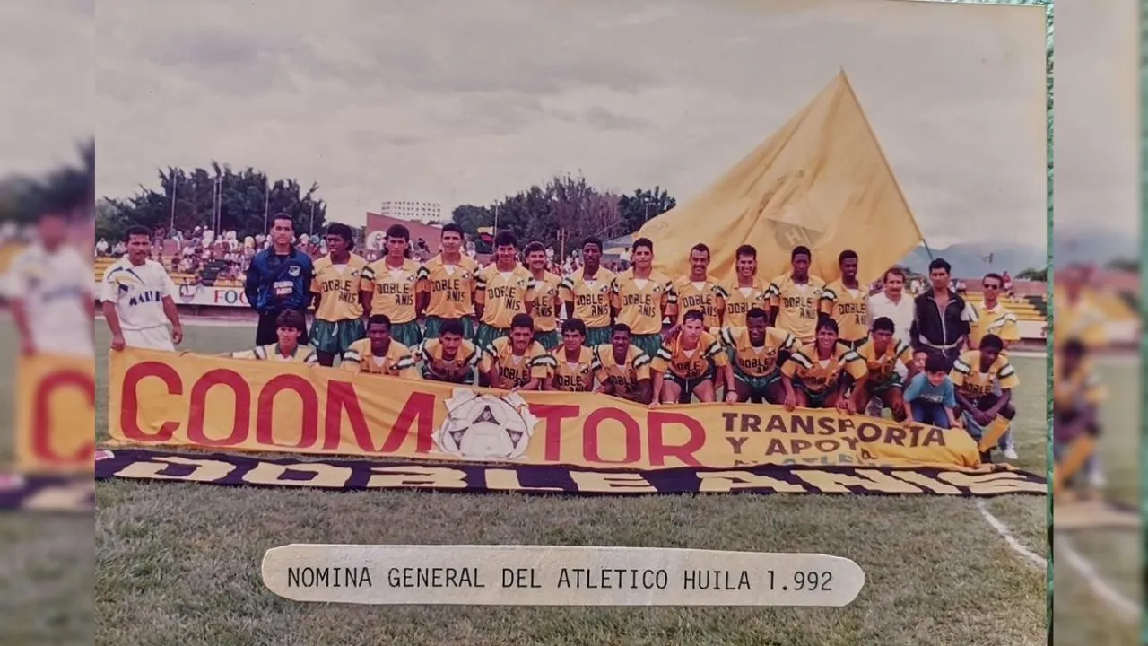 Nomina general del Atl&eacute;tico Huila 1992-1993.
