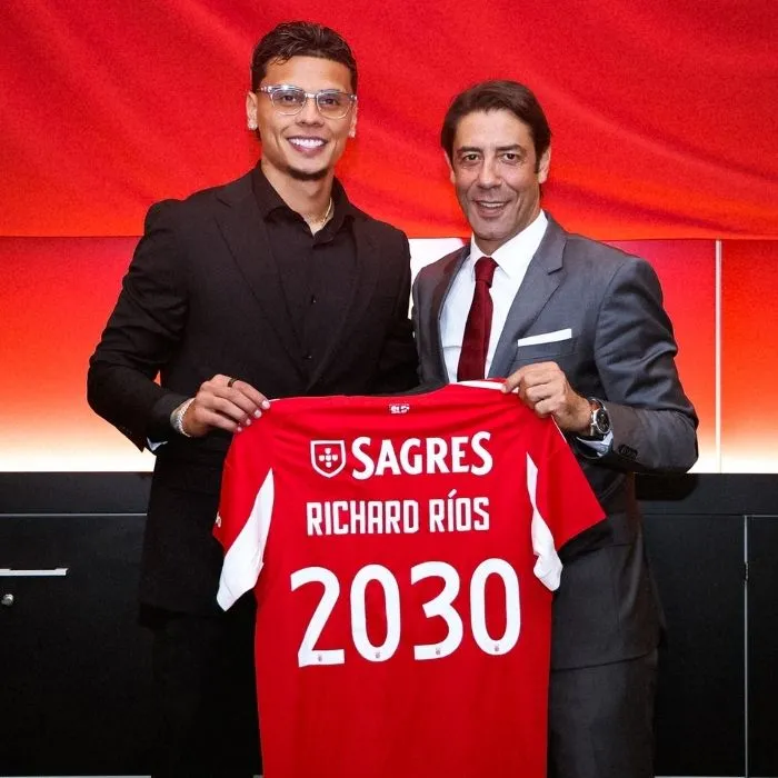 Presentación de Richard Ríos en Benfica