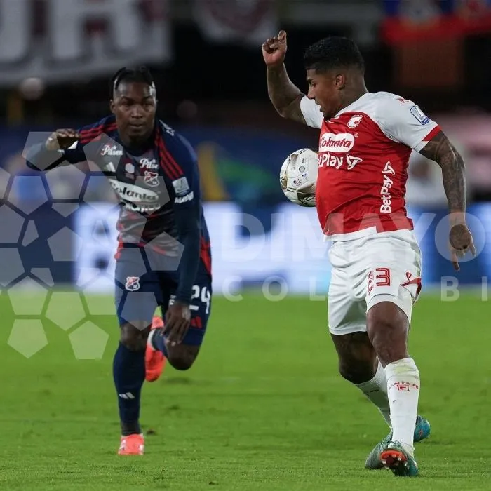 Santa Fe contra Medellín en la primera final de la Liga BetPlay 2025-1