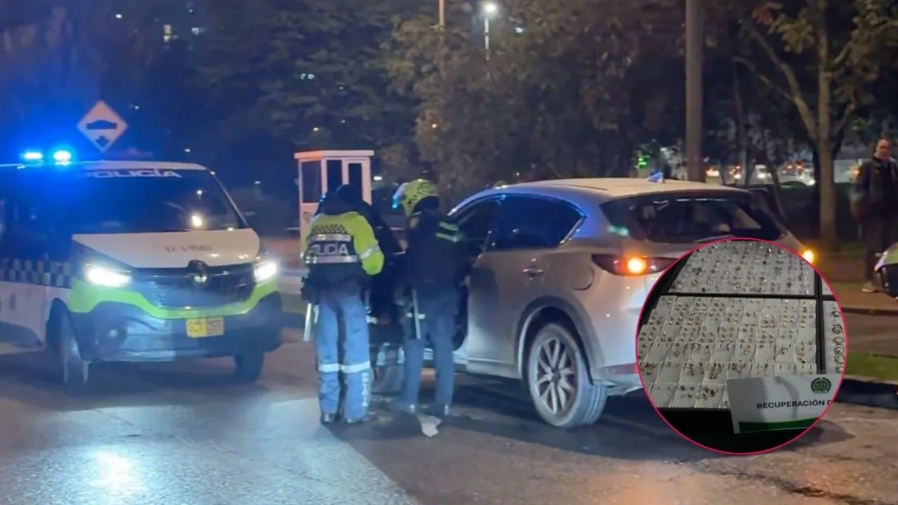 Entre disparos, así capturaron a ladrones de joyas en Suba