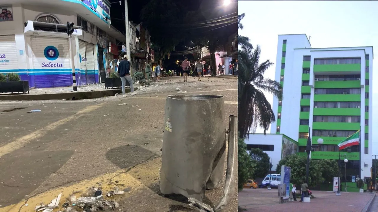 Así dejó la explosión algunos negocios comerciales de la zona céntrica de Florencia Imagen principal