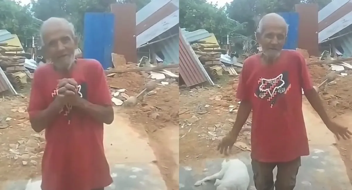 Así vivió un adulto mayor el terremoto del 10 de agosto que destruyó su casa. Entrevista | Adulto mayor perdió su casa tras el terremoto del 10 de agosto: esta es su historia