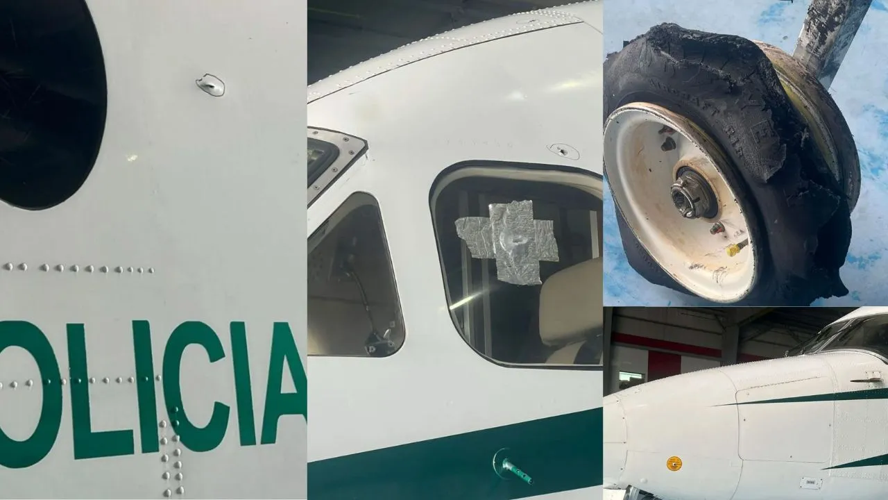 Avión resultó averiado tras ataque en Norte de Santander $ 100 millones de recompensa para dar con responsables de atentado contra avión de la Policía