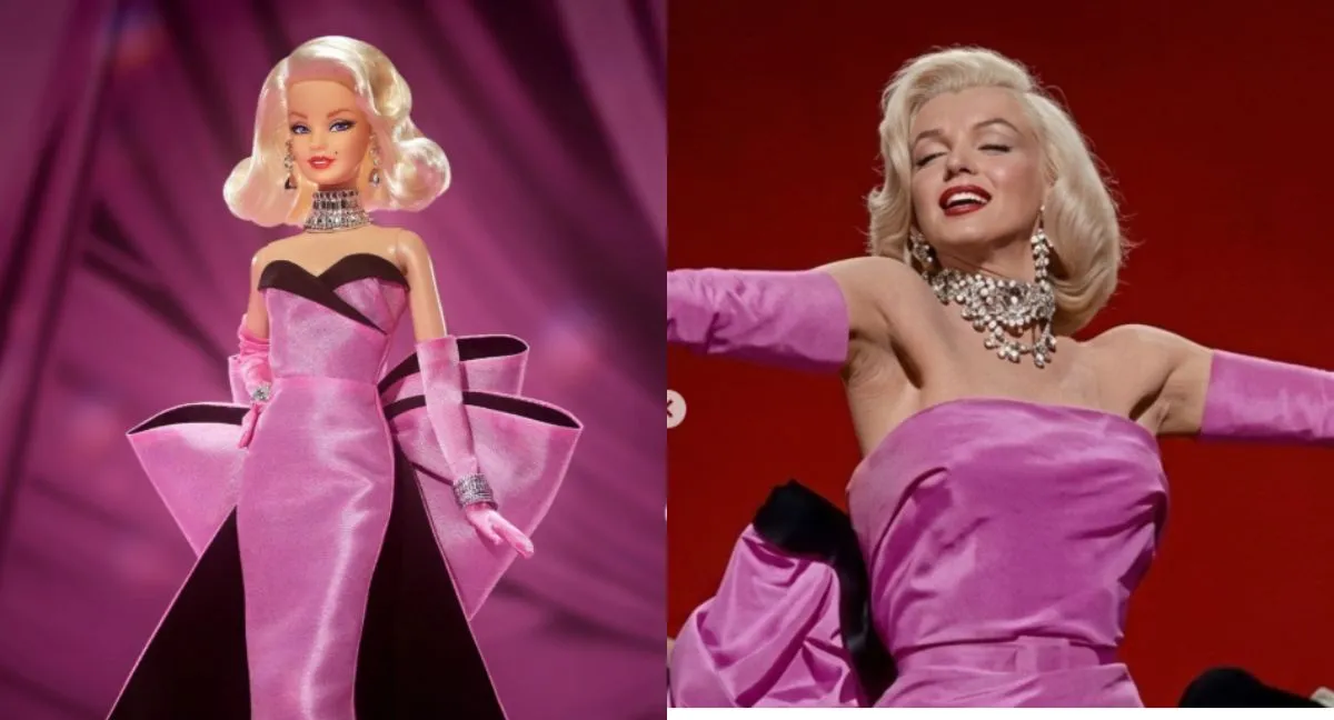 Barbie recrea el icónico look de Marilyn Monroe en una nueva muñeca. Barbie lanza muñeca de Marilyn Monroe para conmemorar su cumpleaños número 100
