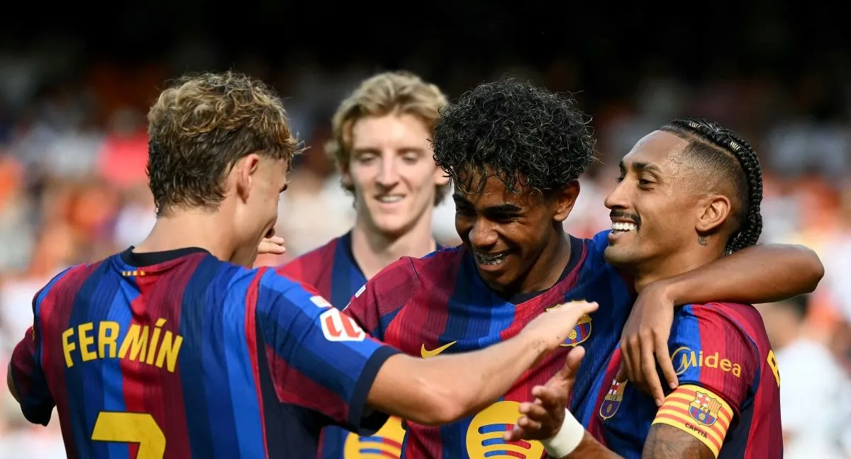 Barcelona Barcelona es una sinfonía: monumental goleada al Valencia con un Yamal imperial
