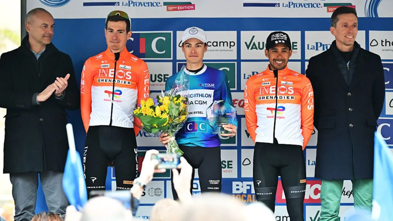 Brandon Rivera Arrancó la fiesta del ciclismo colombiano en Europa: Rivera, tercero en la Provence