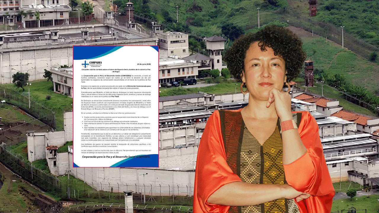 Cárcel La Paz de Itagüí, sede del diálogo sociojurídico de paz en el Valle de Aburrá. ¿Adiós a la paz urbana de Itagüí? La delegación del Gobierno aclara qué va a pasar
