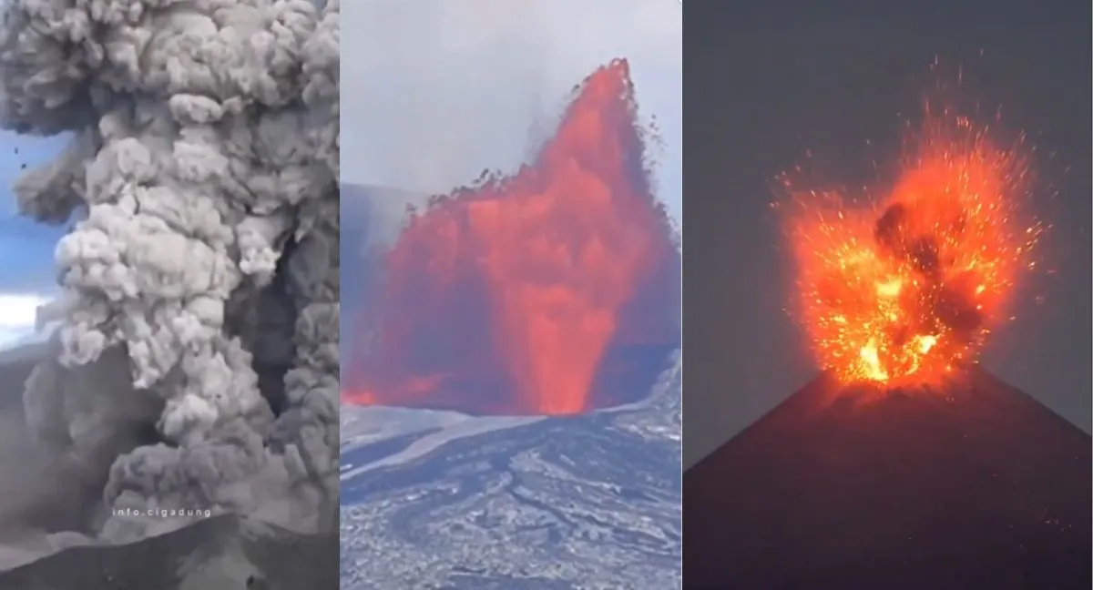 Ceniza paralizó aeropuertos y afectó más de 2.300 vuelos. Videos | Erupción de volcán Anak Krakatau, Indonesia: ceniza paralizó aeropuertos y canceló vuelos