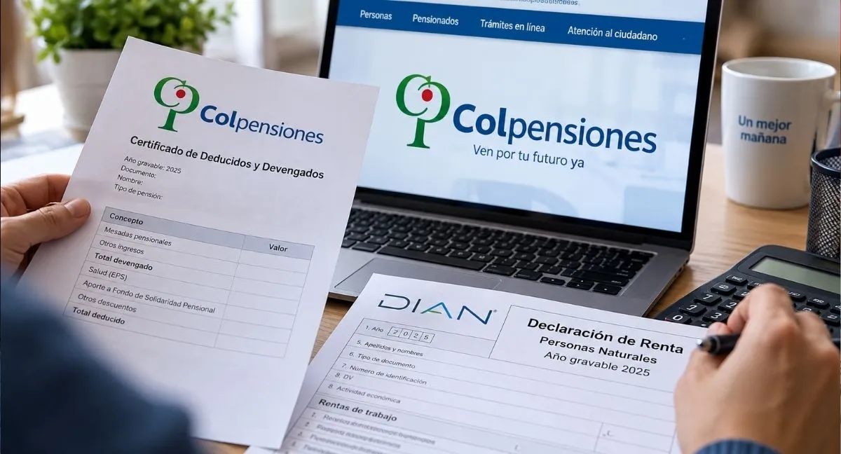 Certificado tributario de Colpensiones para la declaración de renta ¿Necesita el certificado de Colpensiones? Así lo puede obtener en pocos pasos para declarar renta