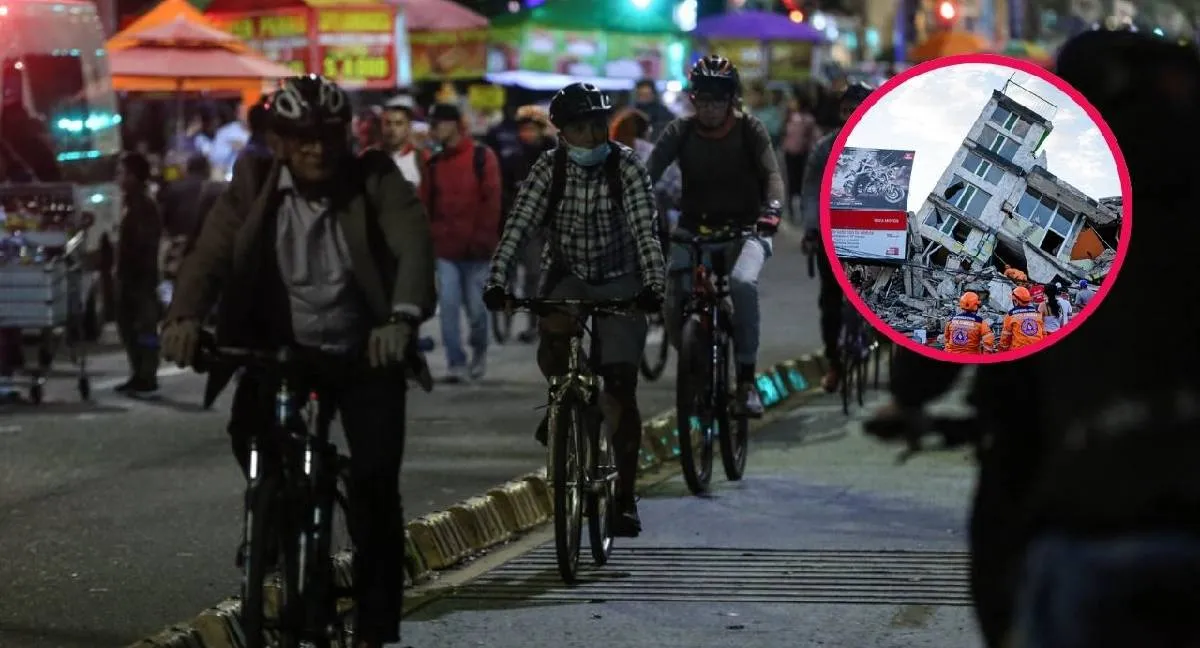 ciclovía nocturna terremoto ¿Qué pasará con la ciclovía nocturna de Bogotá tras el terremoto? Esto anunció el IDRD