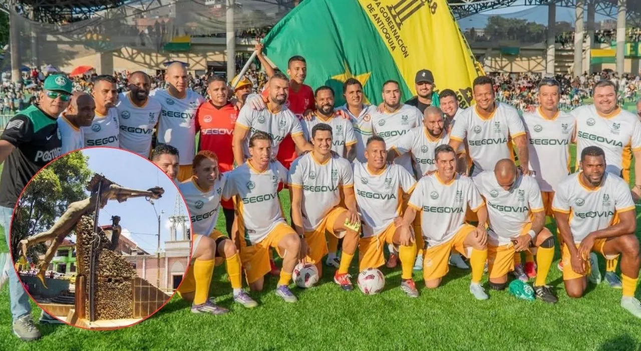 Contrato para inauguración de cancha de fútbol Investigación | En Segovia, Antioquia, sacaron la cancha por la ventana