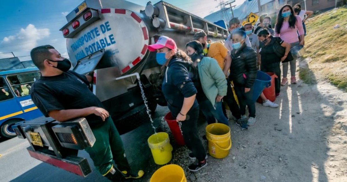 No habrá agua en estas localidades de Bogotá a partir del 29 de abril ...