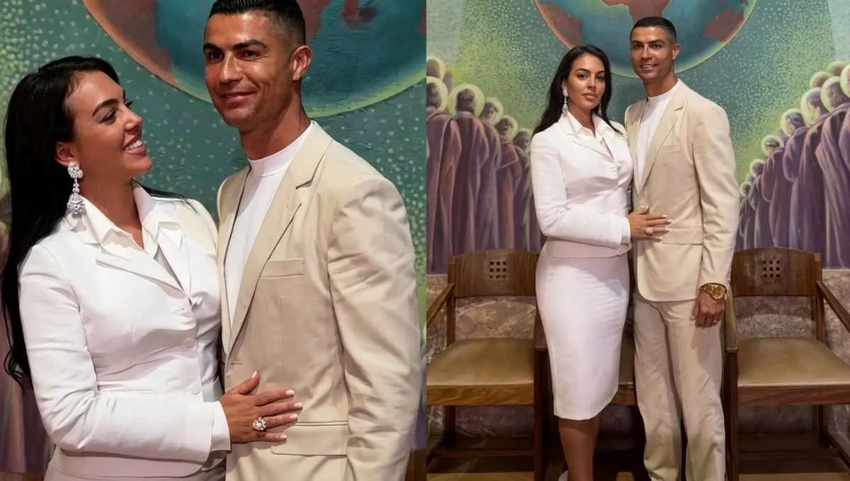 Cristiano Ronaldo y Georgina Rodríguez revelaron imágenes de su íntima boda. Las exclusivas fotos de la boda de Cristiano Ronaldo y Georgina Rodríguez, reveladas por Vogue