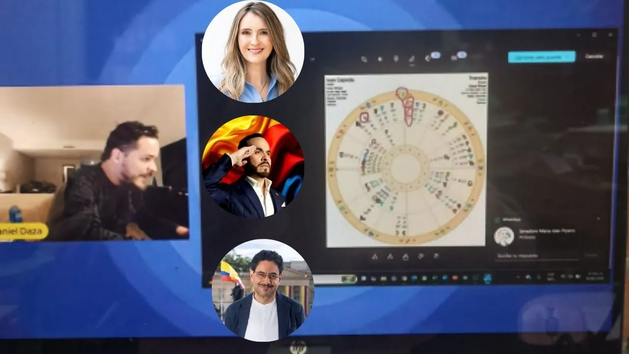 Daniel Daza estaba en vivo en un programa, cuando le llegó un mensaje que cambió todo. WhatsApp de líder del Pacto Histórico a astrólogo en vivo genera 'polémica y sospechas'