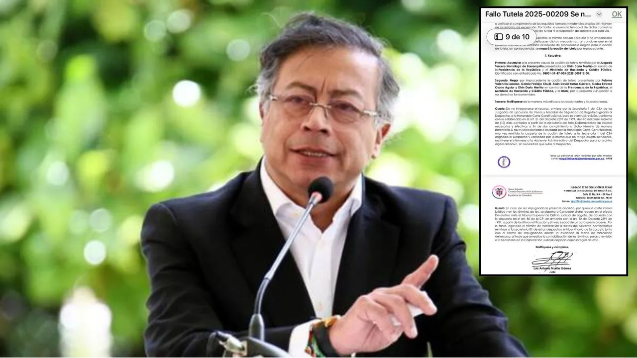 El decreto de emergencia económica firmado por Gustavo Petro sigue vigente. ¿Por qué un juez negó la tutela contra el decreto de emergencia económica de Petro?