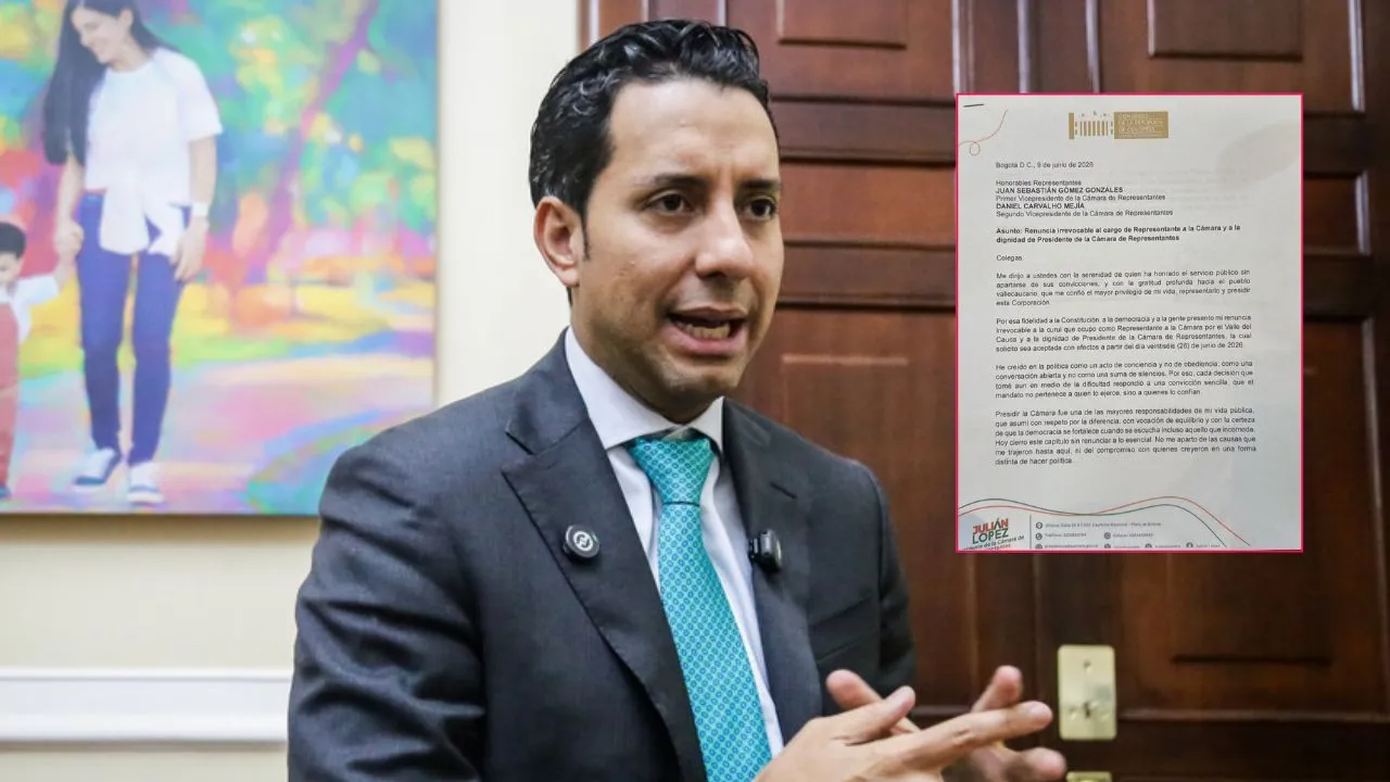 El representante Julián López afirmó que cierra un ciclo muy significativo para él. Renunció Julián López a su curul y a ser presidente de la Cámara: ¿cuál es la razón?