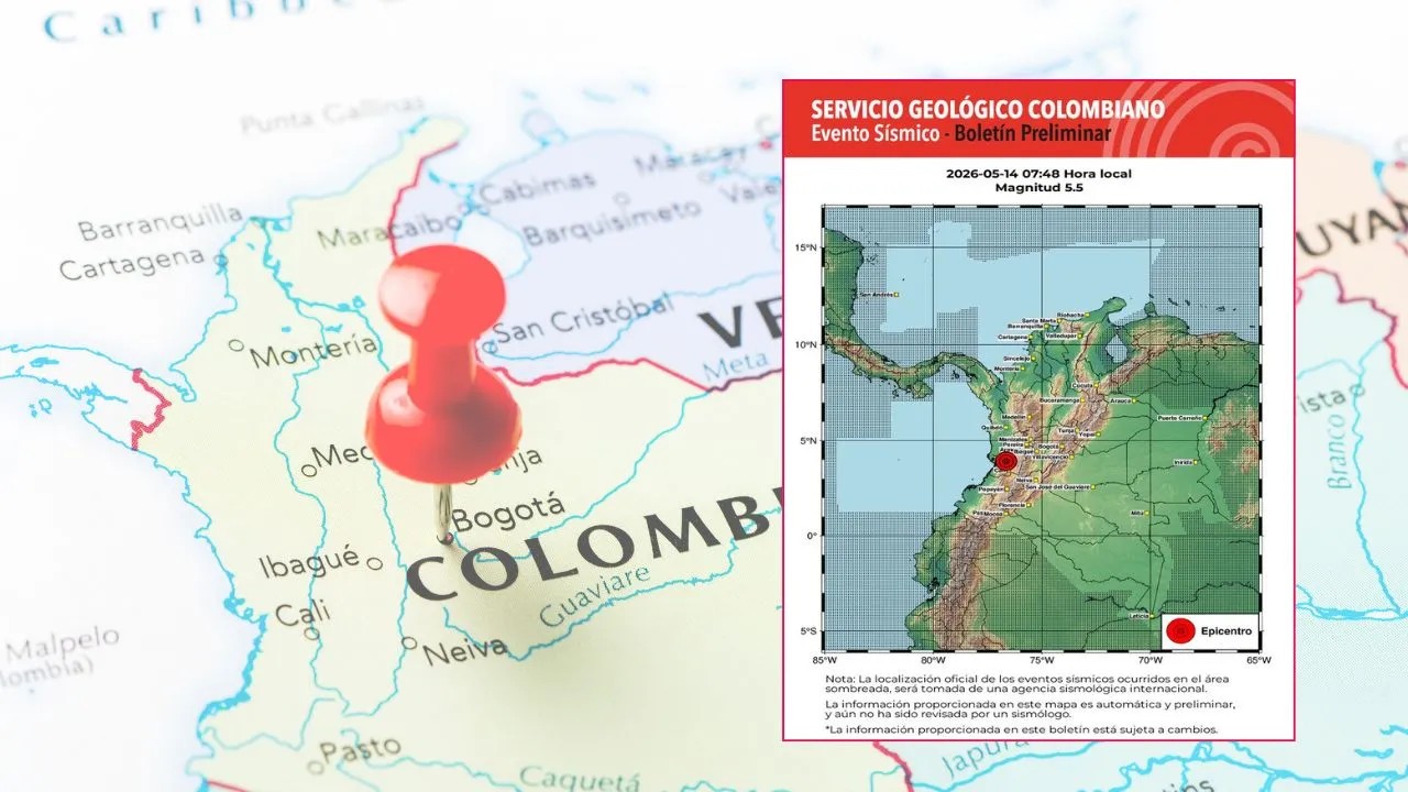 El Servicio Geológico Colombiano informó que el epicentro fue en Chocó Videos | Así fue el temblor hoy en Colombia: Cali, Medellín y otras ciudades