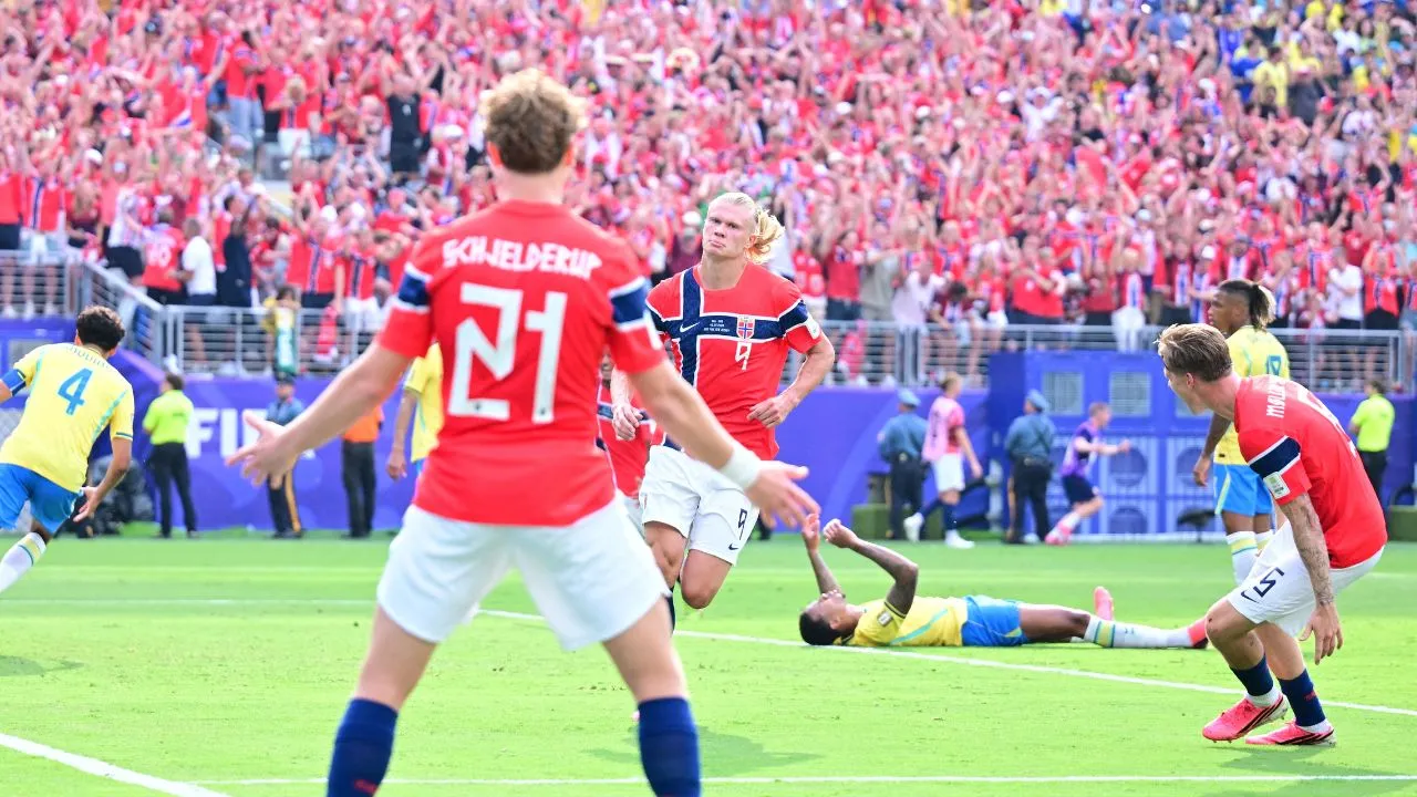 Erglin Haaland El ‘androide’ Haaland destrozó a Brasil, la eliminó del Mundial y su Noruega jugará los cuartos