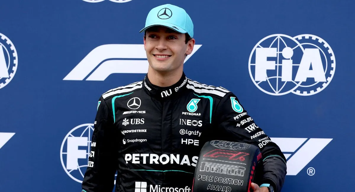 George Russell George Russell comenzó asustando en el GP de Países Bajos: victoria en la carrera al esprint