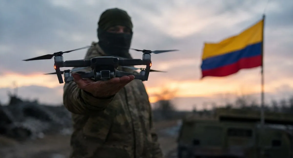 Guerra de drones en Colombia Mercenarios colombianos aprenden a manejar drones en Ucrania: así planean usarlos en el país