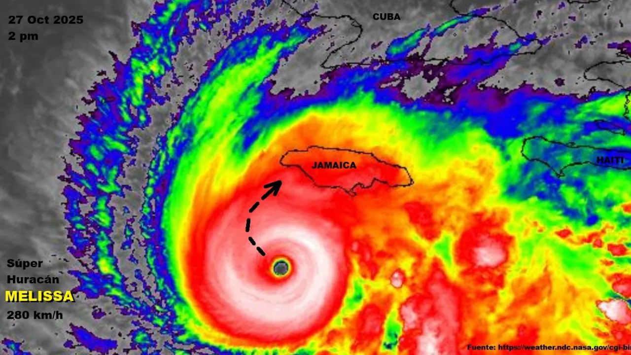 Huracán Melissa golpea con fuerza a Jamaica Imagen principal
