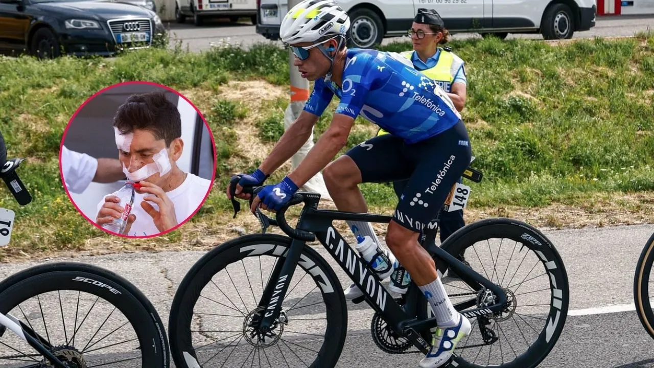 Impactante choque de Einer Rubio contra un carro en el Tour de Francia Video | Impactante accidente de Éiner Rubio contra un carro en el Tour de Francia