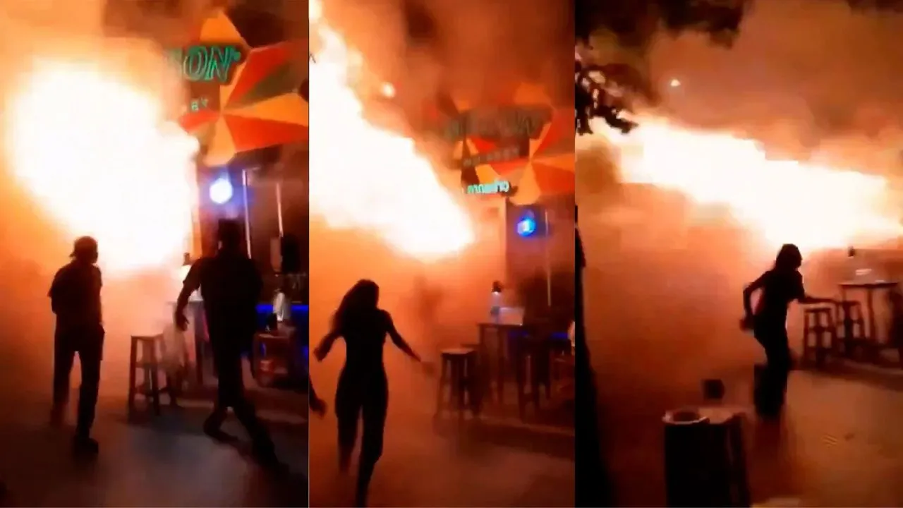 Incendio en Tailandia Video | Las terribles imágenes del voraz incendio en un bar en Tailandia: 27 muertos
