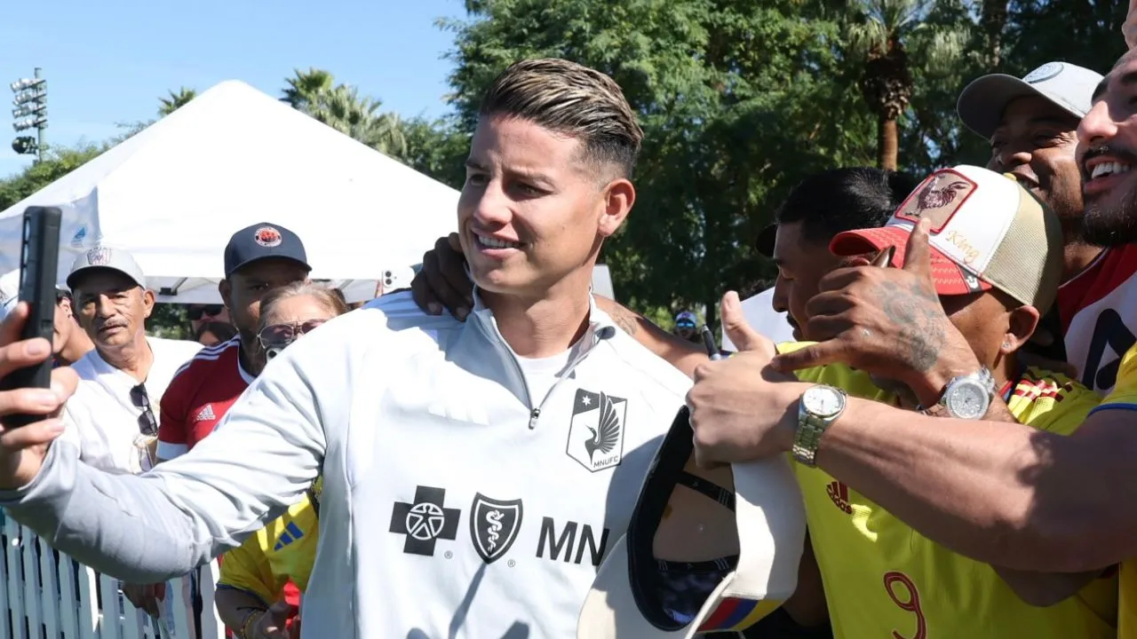 James Rodríguez James conquista a sus fans en Minnesota: así fue su encuentro con los colombianos