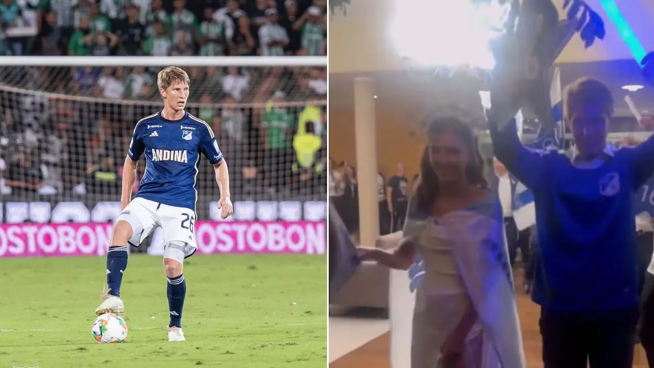 Así celebró Andrés Llinás su boda con Sofía Escobar al estilo Millonarios