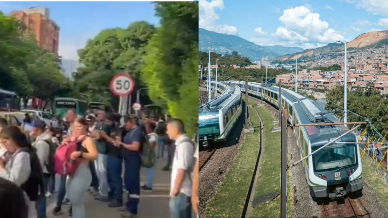 La emergencia afectó seis estaciones del Metro de Medellín. ¿Qué causó la falla del Metro de Medellín? La emergencia que paralizó seis estaciones y la movilidad