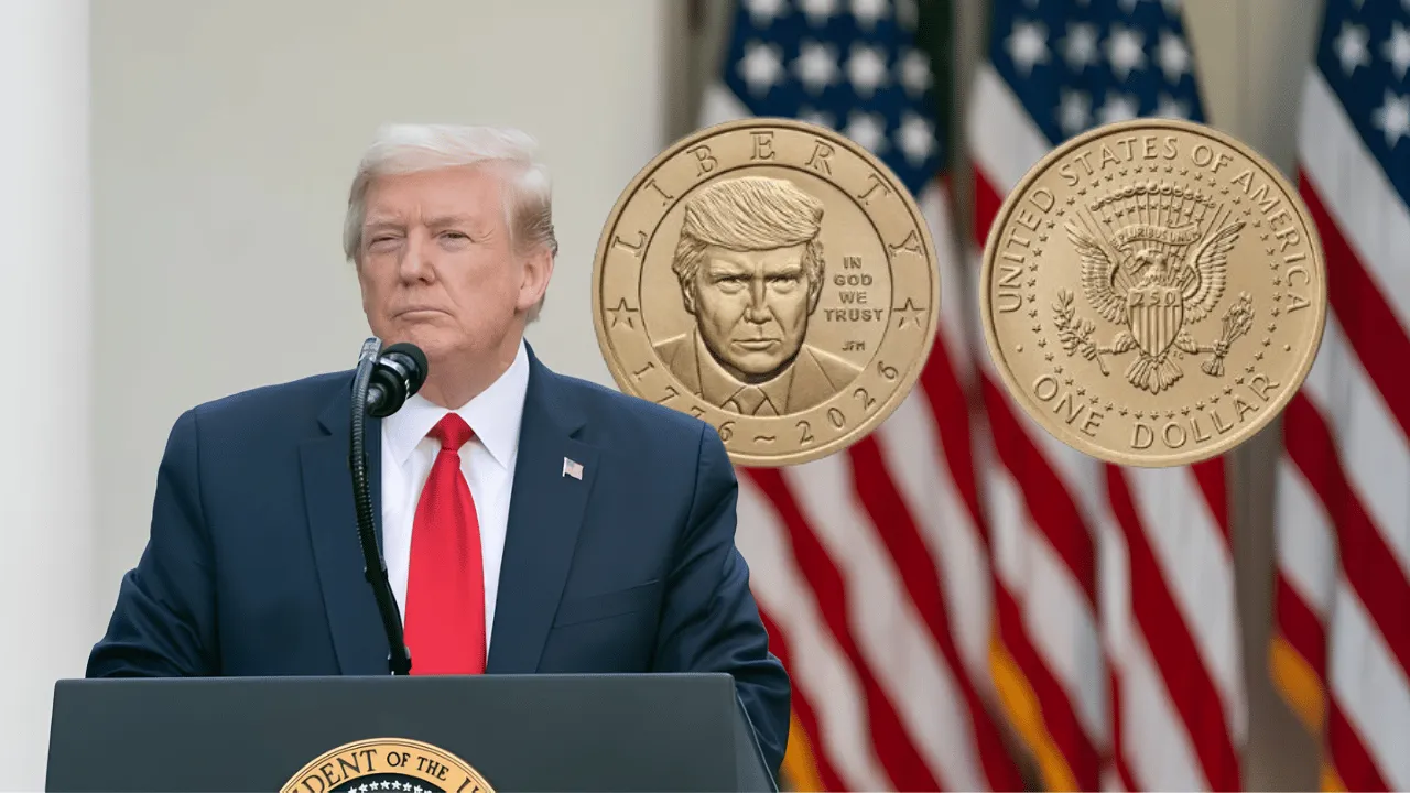 La moneda de un dólar con la cara de Trump ya se está acuñando. Estados Unidos acuñará una moneda de un dólar con la imagen de Donald Trump: así luce