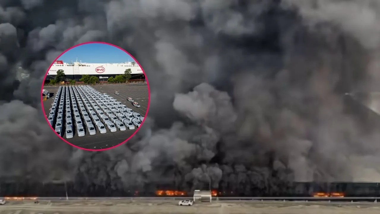 La planta de los autos eléctricos BYD en China fue consumida por las llamas. Video | Devastador incendio arrasa el 'corazón' de autos eléctricos BYD en China ¿Qué pasó?