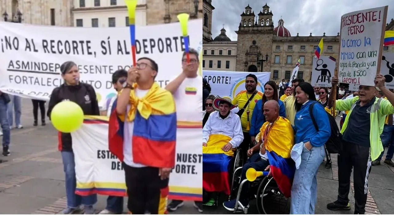 La protesta del sector deportivo pide presupuesto digno. Imagen principal