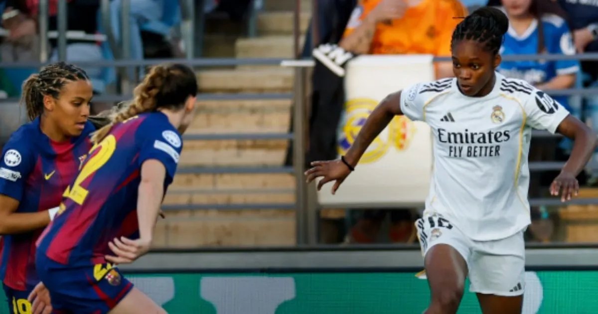 Linda Caicedo fue la goleadora de Real Madrid en el clásico contra Barcelona. Golazos de Linda Caicedo no le alcanzan a Real Madrid en la Champions frente a Barcelona