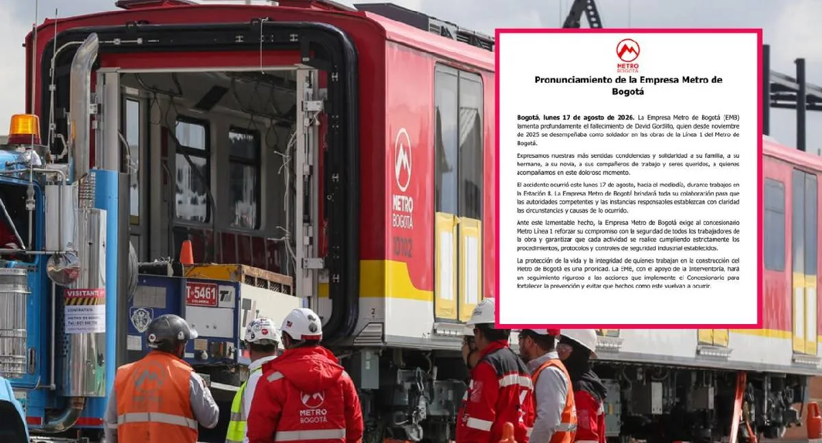 Metro de Bogotá ¿Qué se sabe de la muerte de un trabajador en las obras del Metro de Bogotá?