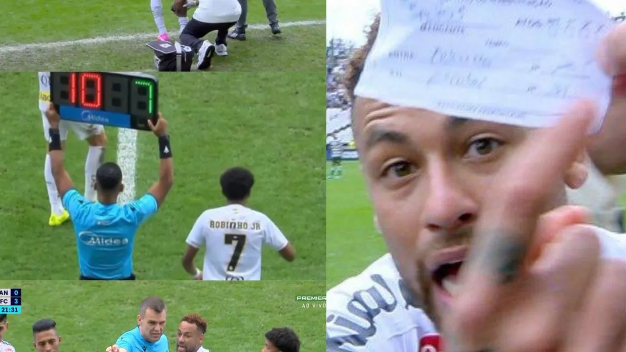 Neymar Juez aprovechó que Neymar era atendido para sustituirlo: insólito error y explosión del jugador