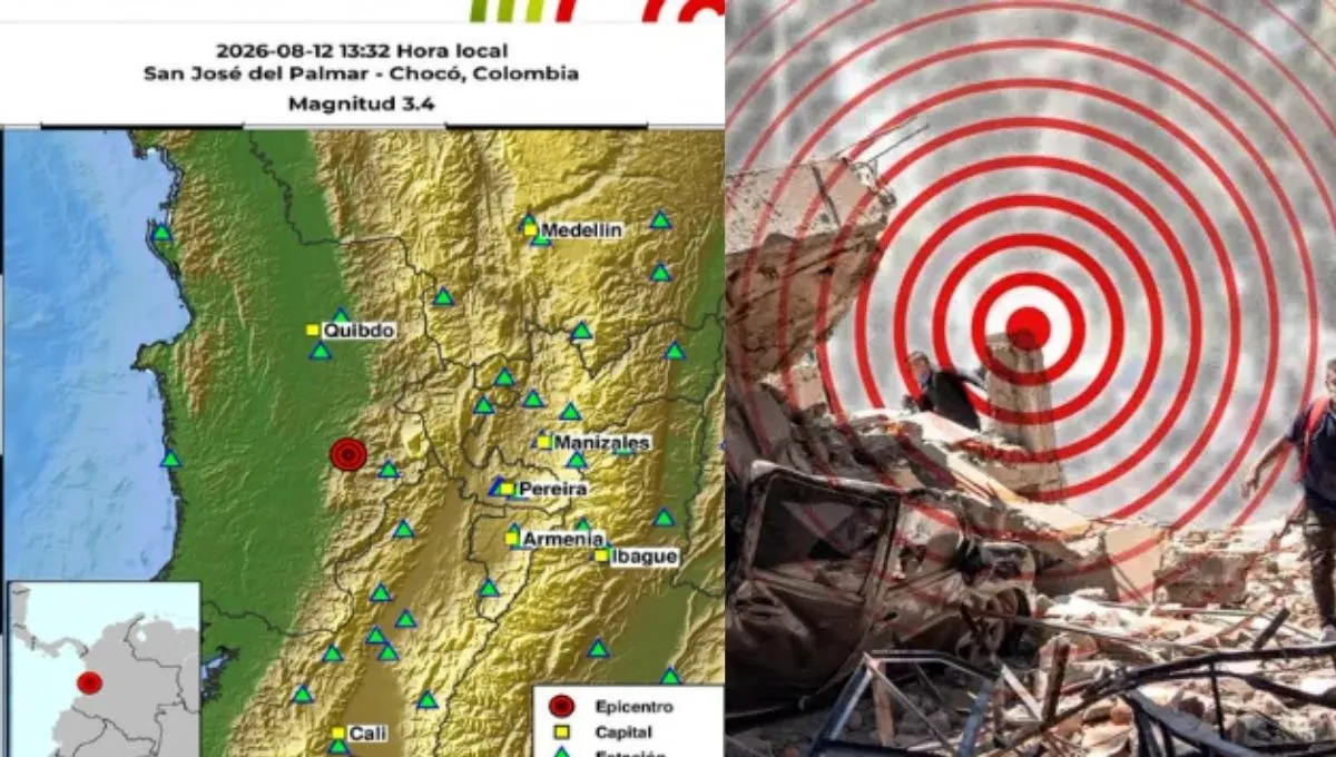 Nuevo sismo de magnitud 3,4 fue registrado en San José del Palmar, Chocó. Nuevo sismo se registró en Colombia: ¿de cuánto fue la magnitud y dónde fue el epicentro?