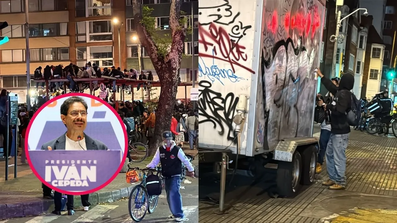 Parque de los Hippies protesta Destrucción del espacio público durante evento de campaña de Iván Cepeda en Bogotá
