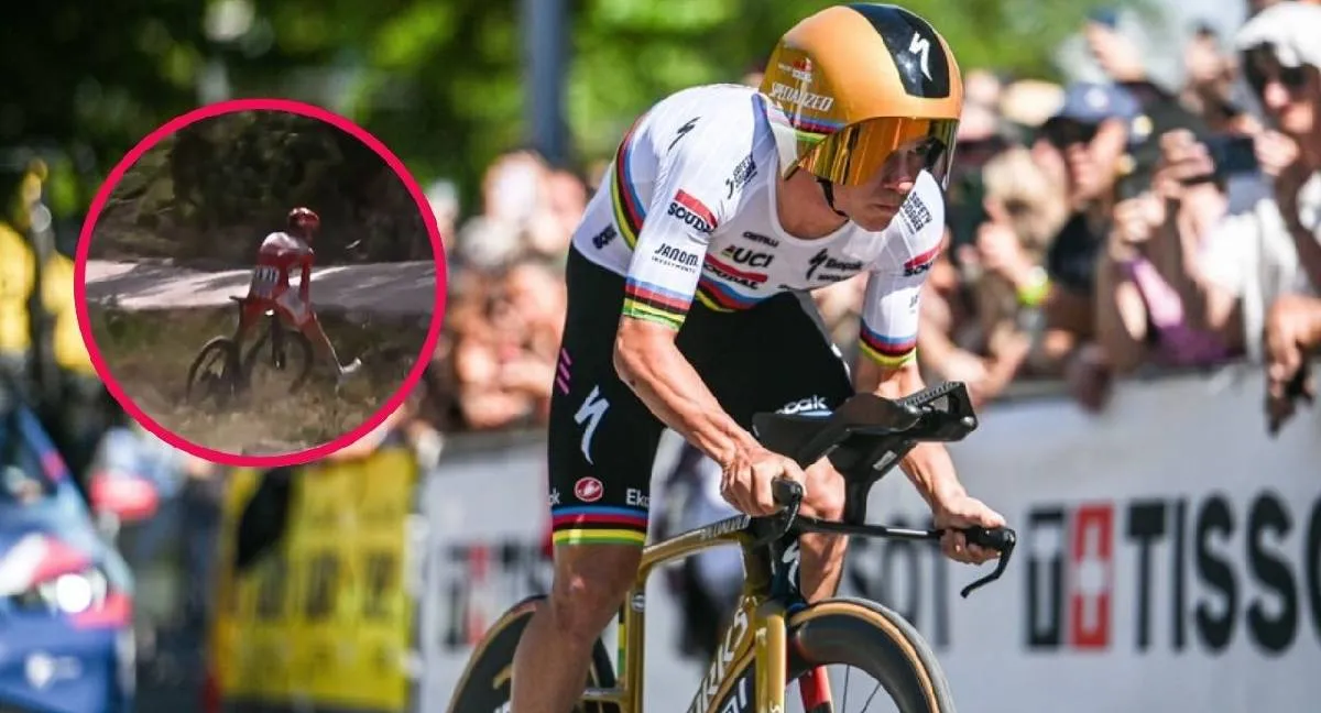 Pogacar Video | El susto que vivió Pogacar tras una peligrosa maniobra en La Vuelta