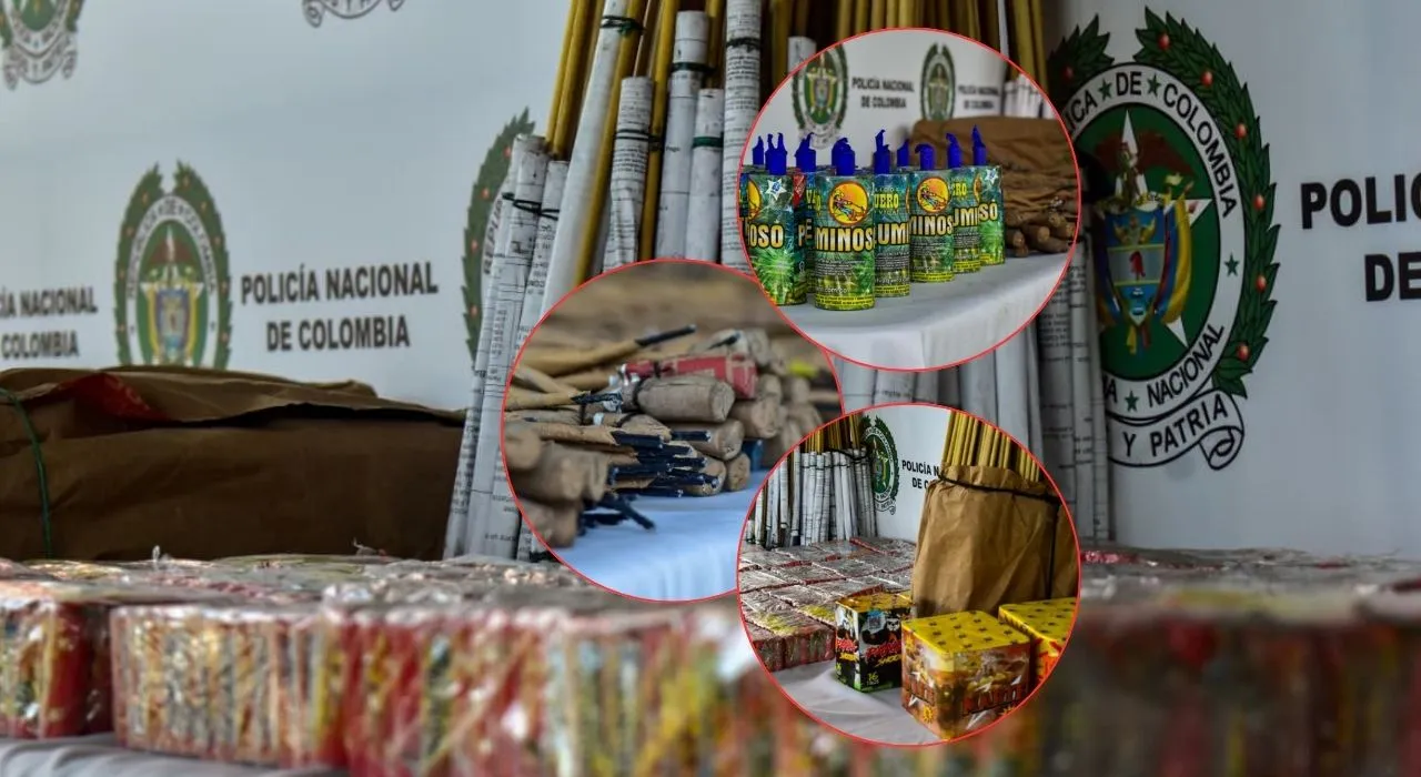 Ofensiva de la Policía de Bogotá contra el comercio ilegal de pólvora 