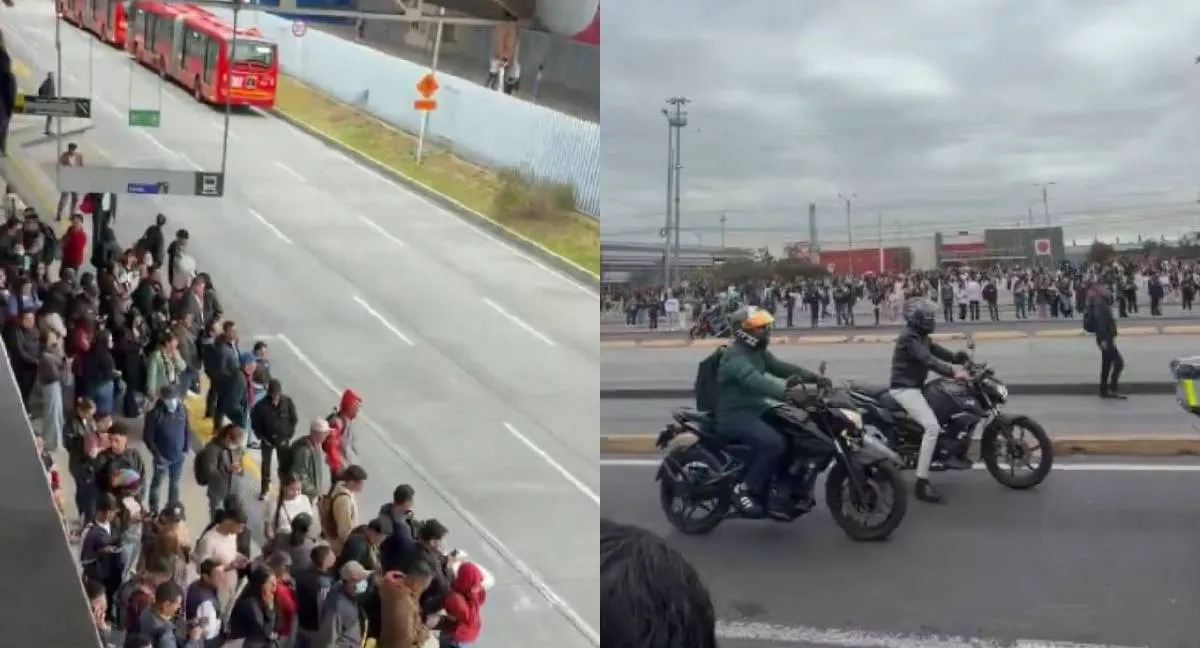 Portal Américas Bloqueos hoy en la avenida Ciudad de Cali afectan TransMilenio: varias estaciones están sin servicio