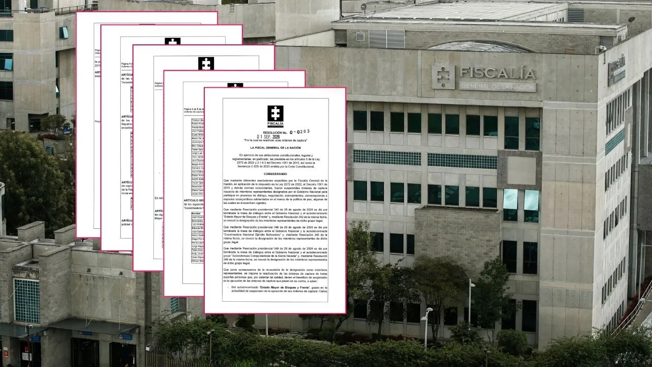 Reactivan órdenes de captura Fiscalía reactiva órdenes de captura a negociadores de la fracasada paz total, ¿quiénes son?