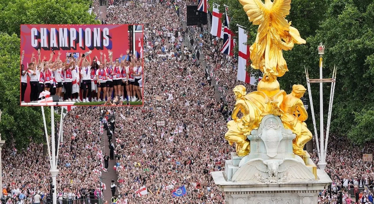 Recibimiento a la Selección de Inglaterra Femenina campeona de la Eurocopa. Imagen principal